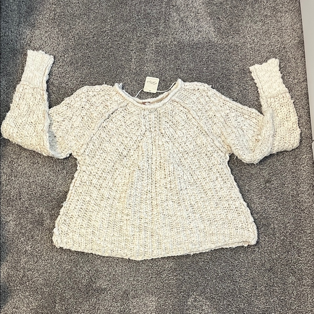 Free People New With Tags Ivory Sweater Size XS